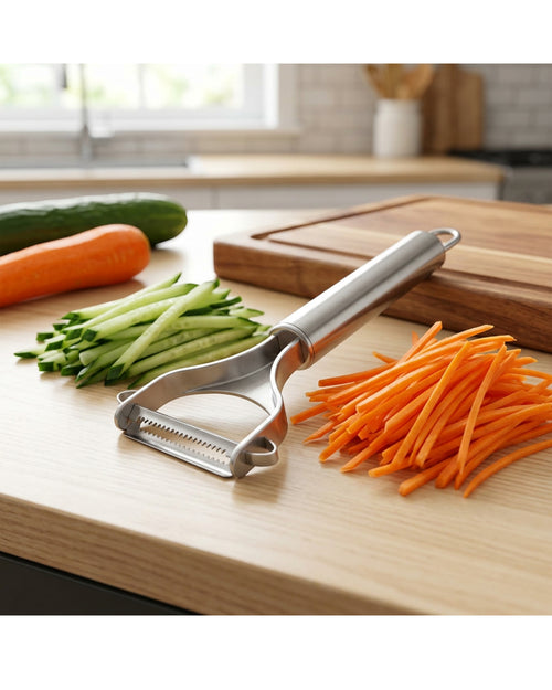 Bouo Stainless Steel Julienne Peeler Serrated Teeth